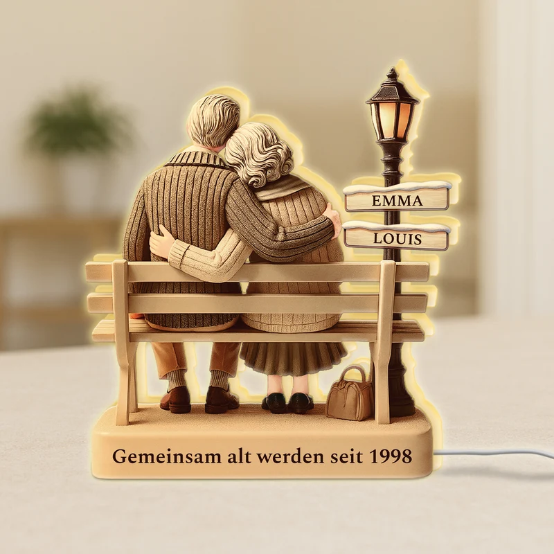 Gemeinsam Alt Werden Seit - Personalisierte Paar Geschenke | Lightbox