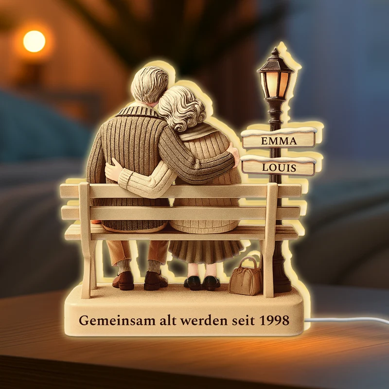 Gemeinsam Alt Werden Seit - Personalisierte Paar Geschenke | Lightbox