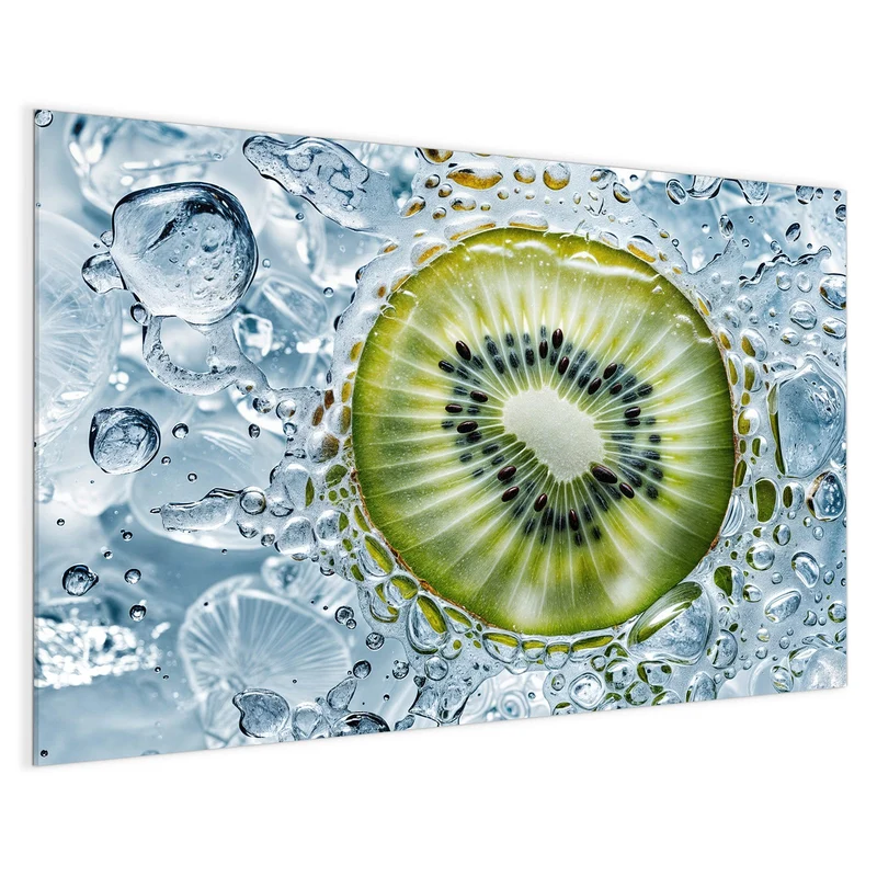 Magnettafel - Kiwi in Wasserblasen