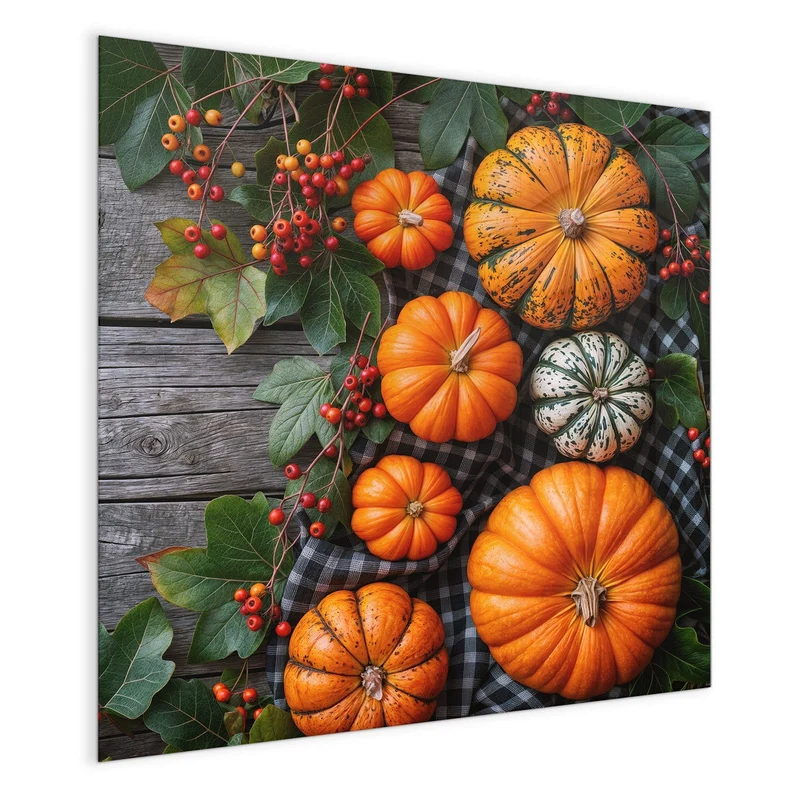 Magnettafel - Kürbisse und Beeren