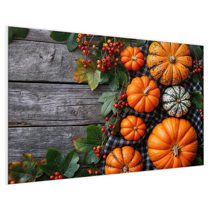 Magnettafel - Kürbisse und Beeren