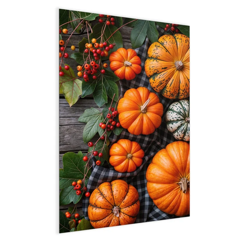Magnettafel - Kürbisse und Beeren