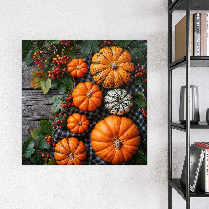 Magnettafel - Kürbisse und Beeren
