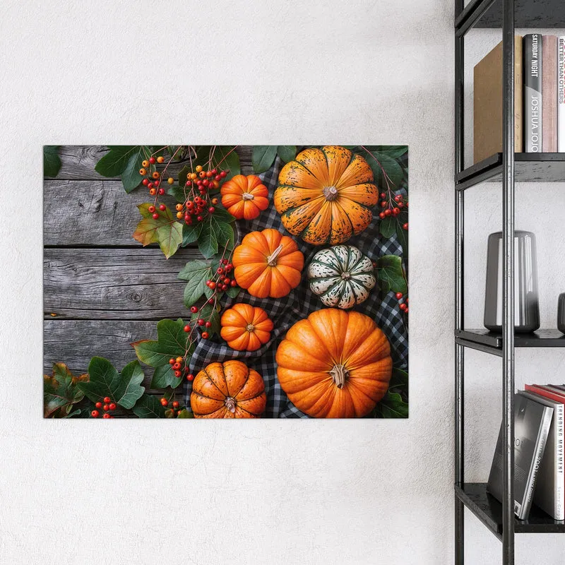 Magnettafel - Kürbisse und Beeren