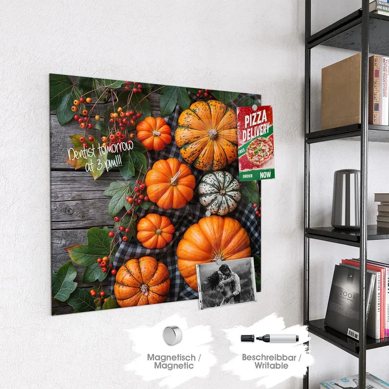 Magnettafel - Kürbisse und Beeren