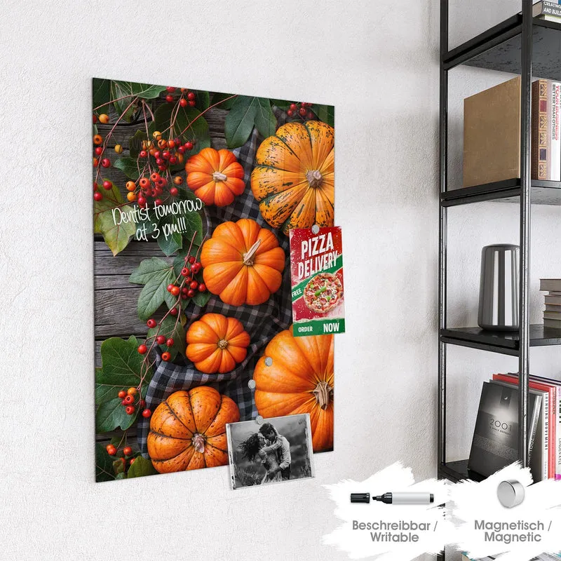 Magnettafel - Kürbisse und Beeren