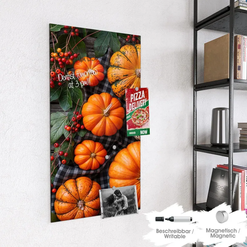 Magnettafel - Kürbisse und Beeren