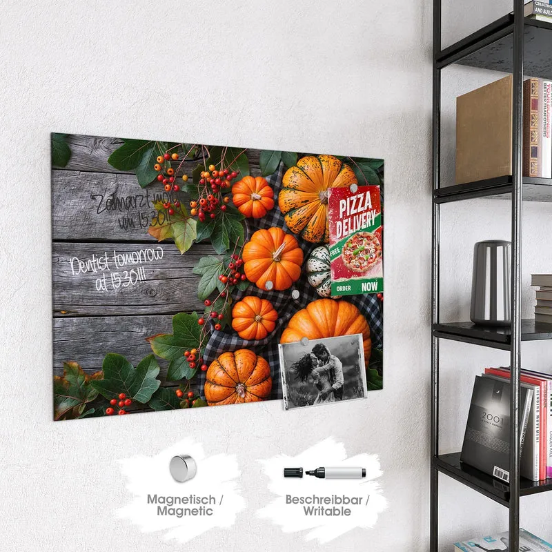 Magnettafel - Kürbisse und Beeren
