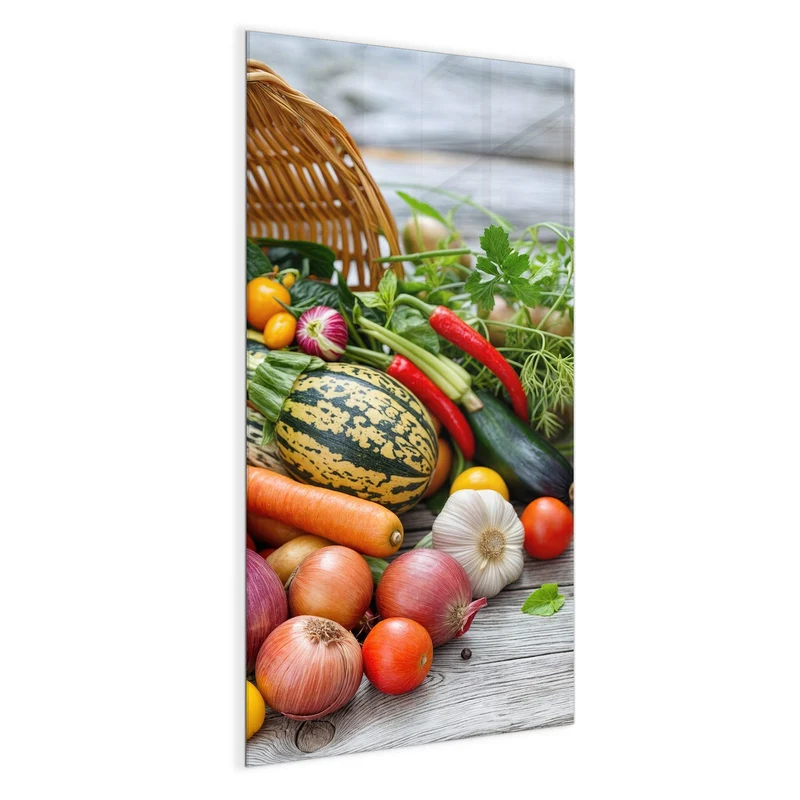 Magnettafel - Umgekippter Gemüsekorb