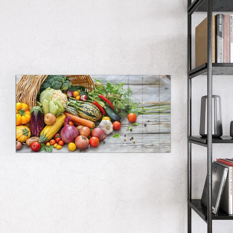 Magnettafel - Umgekippter Gemüsekorb