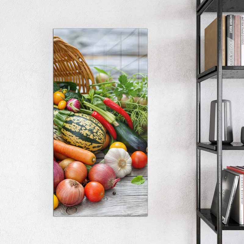 Magnettafel - Umgekippter Gemüsekorb