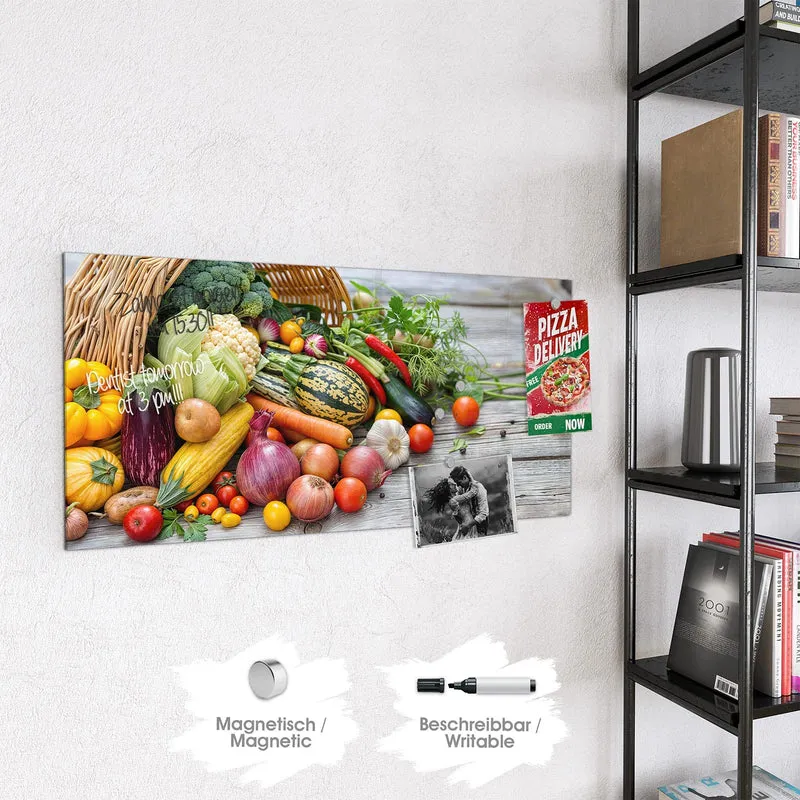 Magnettafel - Umgekippter Gemüsekorb