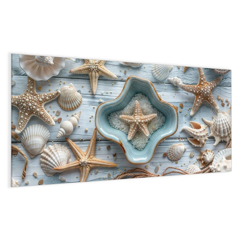 Magnettafel - Seesterne und Muscheln