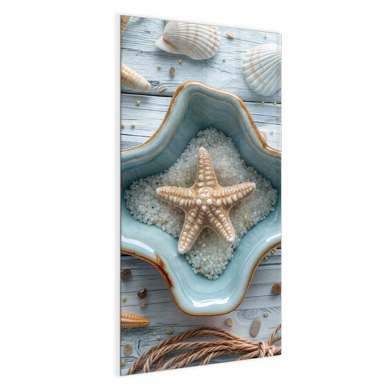 Magnettafel - Seesterne und Muscheln