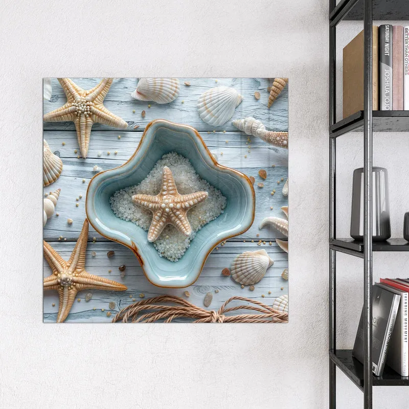 Magnettafel - Seesterne und Muscheln