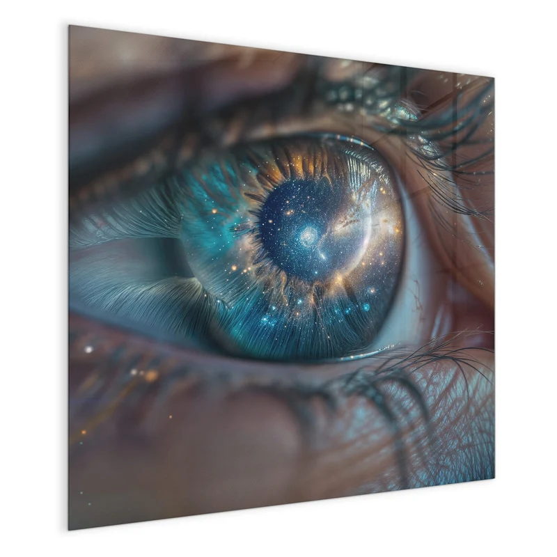 Magnettafel - Galaxie im Auge