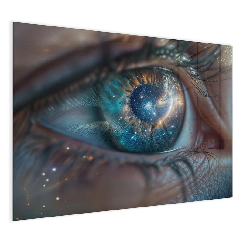 Magnettafel - Galaxie im Auge