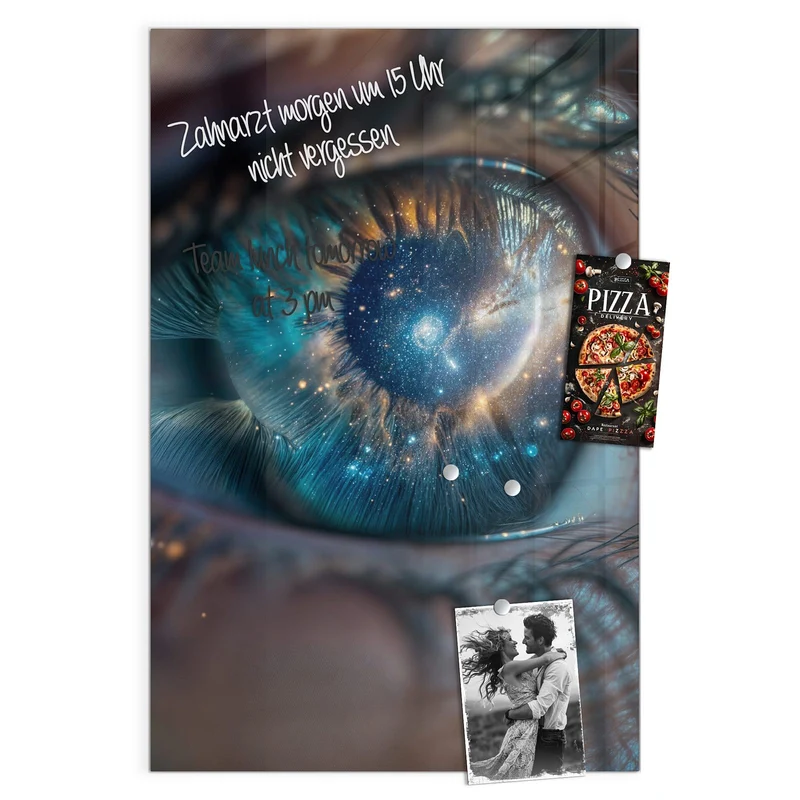 Magnettafel - Galaxie im Auge