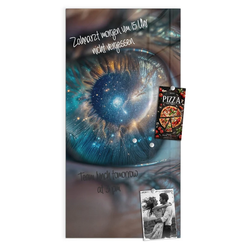 Magnettafel - Galaxie im Auge