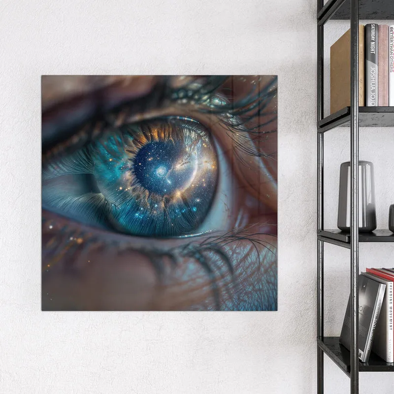 Magnettafel - Galaxie im Auge