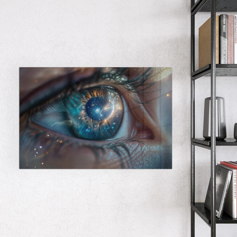 Magnettafel - Galaxie im Auge