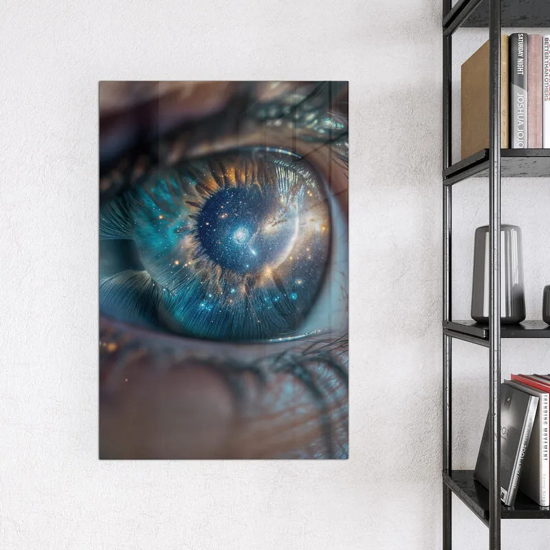 Magnettafel - Galaxie im Auge