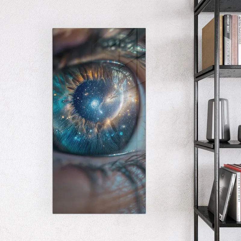 Magnettafel - Galaxie im Auge