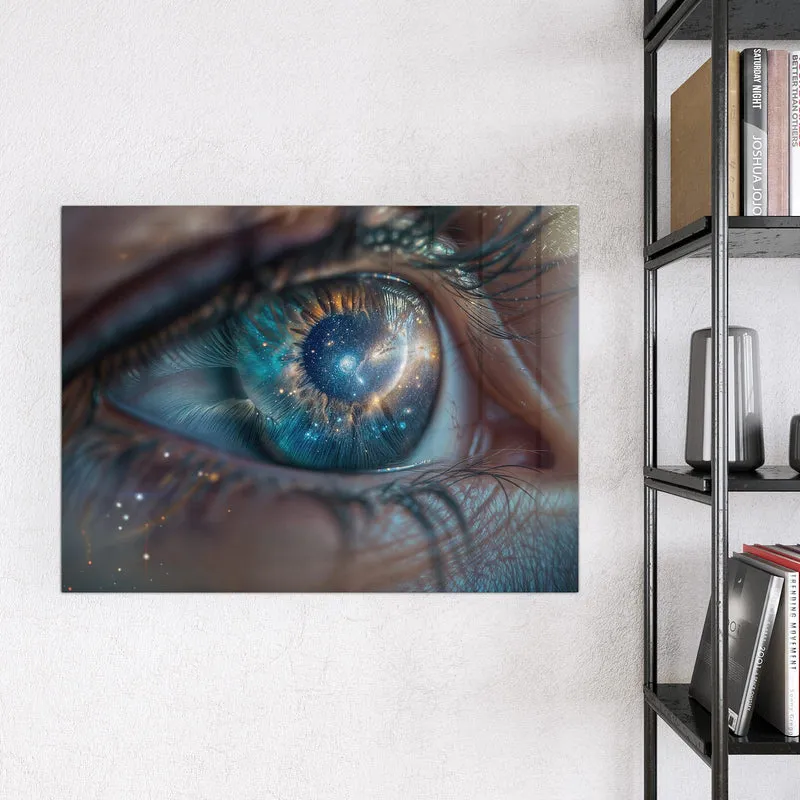 Magnettafel - Galaxie im Auge