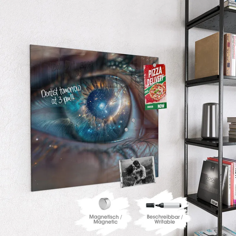 Magnettafel - Galaxie im Auge