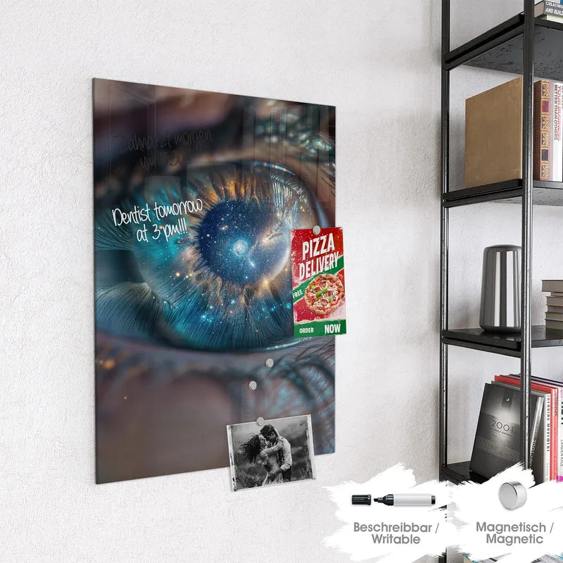 Magnettafel - Galaxie im Auge
