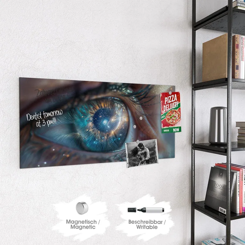 Magnettafel - Galaxie im Auge