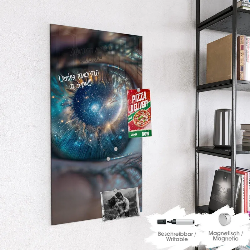 Magnettafel - Galaxie im Auge