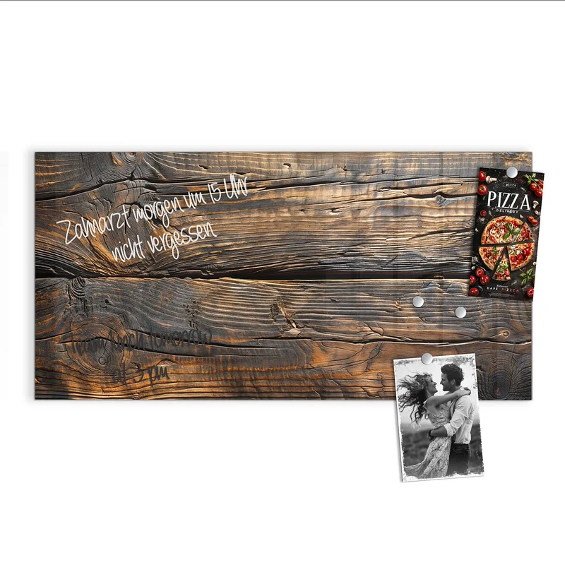 Magnettafel - Rissiges Altholz