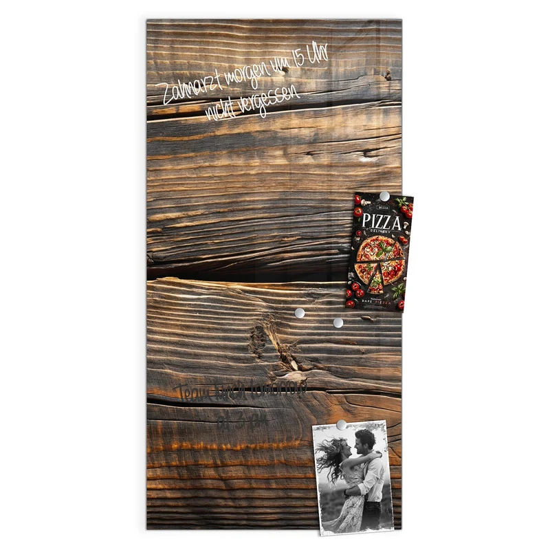 Magnettafel - Rissiges Altholz