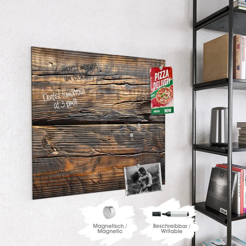 Magnettafel - Rissiges Altholz