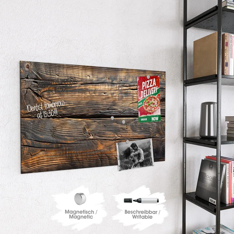 Magnettafel - Rissiges Altholz