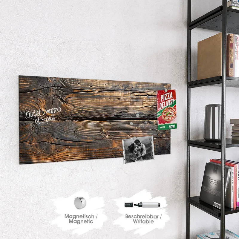 Magnettafel - Rissiges Altholz