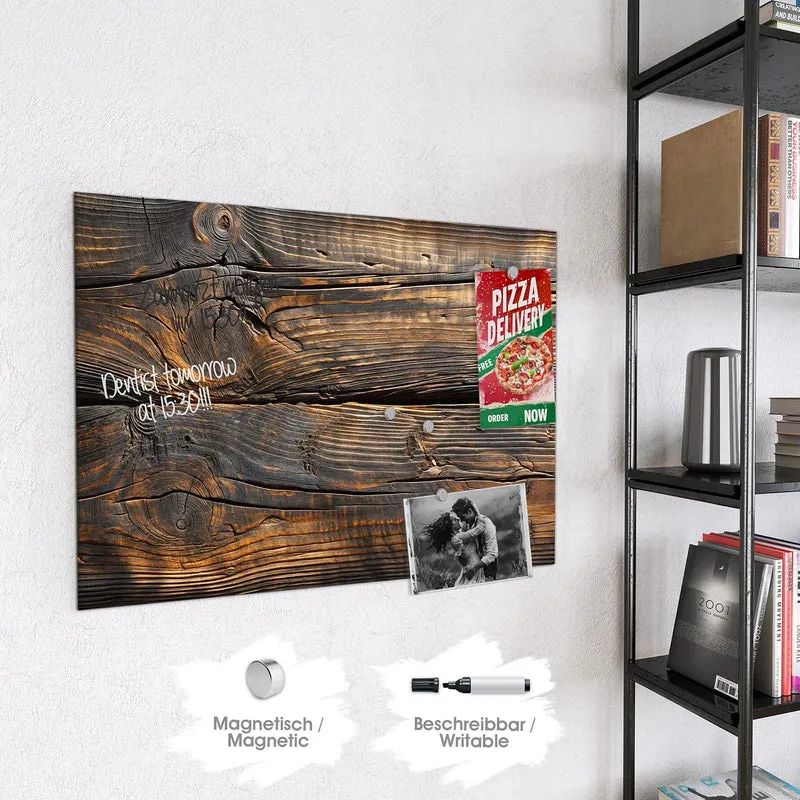 Magnettafel - Rissiges Altholz