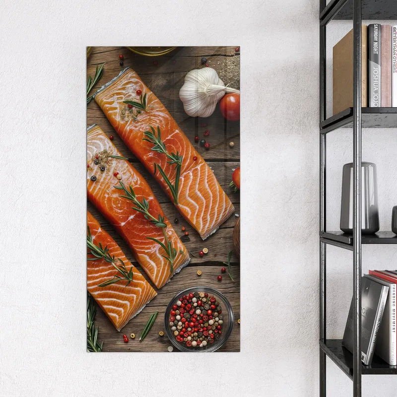 Magnettafel - Lachsfilets