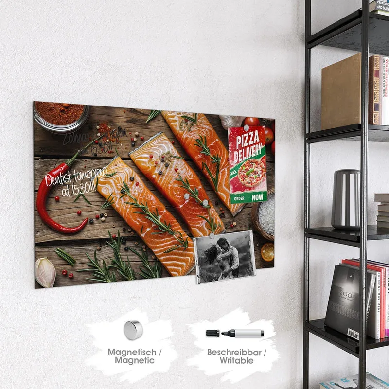 Magnettafel - Lachsfilets