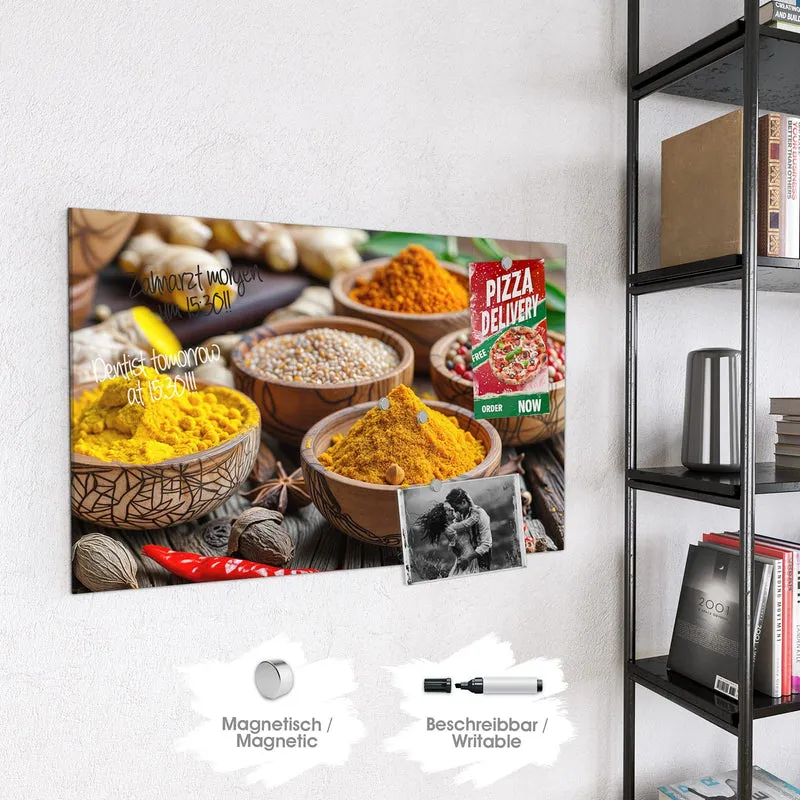 Magnettafel - Kurkuma und Pfeffer