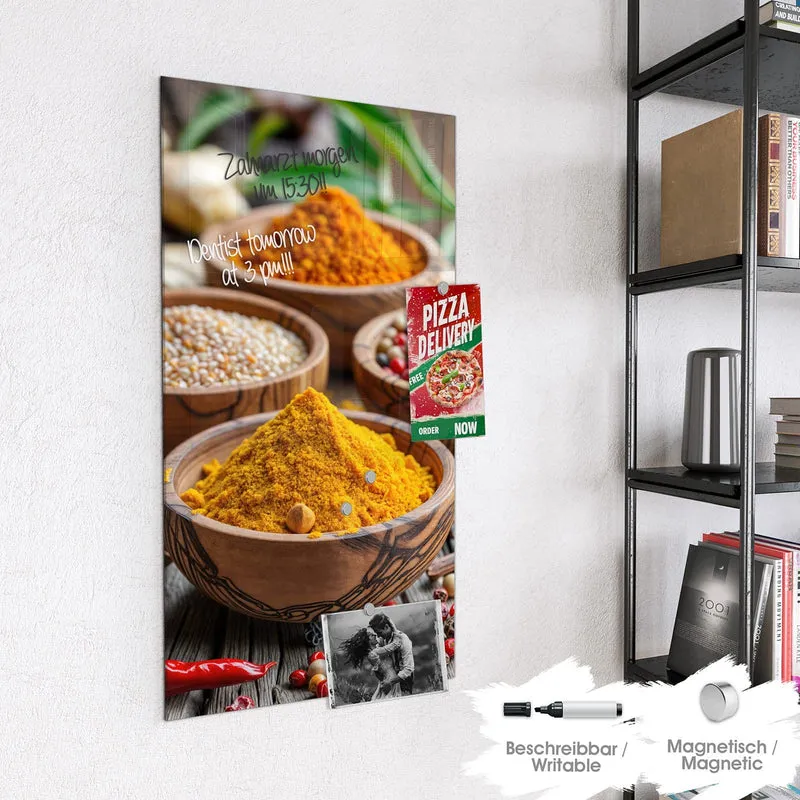 Magnettafel - Kurkuma und Pfeffer