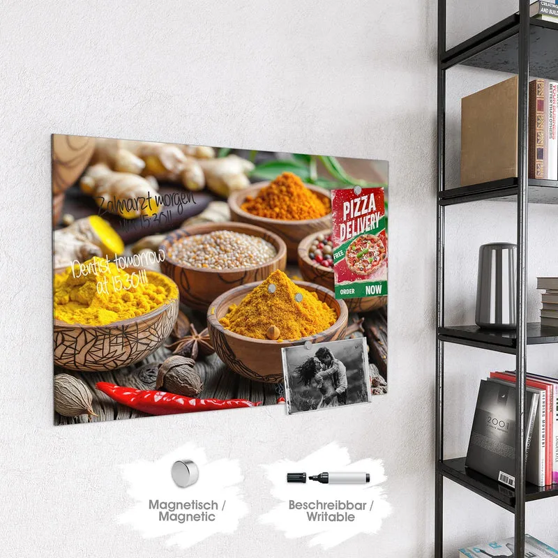 Magnettafel - Kurkuma und Pfeffer