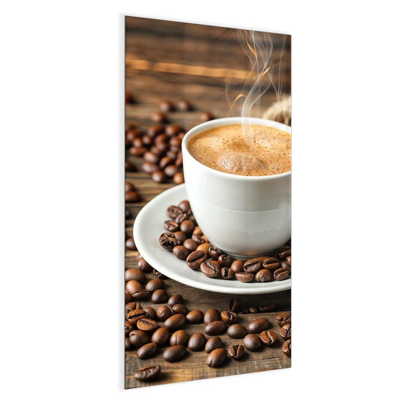 Magnettafel - Kaffee mit Holzschaufel