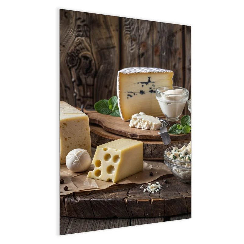 Magnettafel - Käseplatte mit Milch