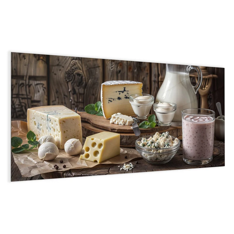 Magnettafel - Käseplatte mit Milch