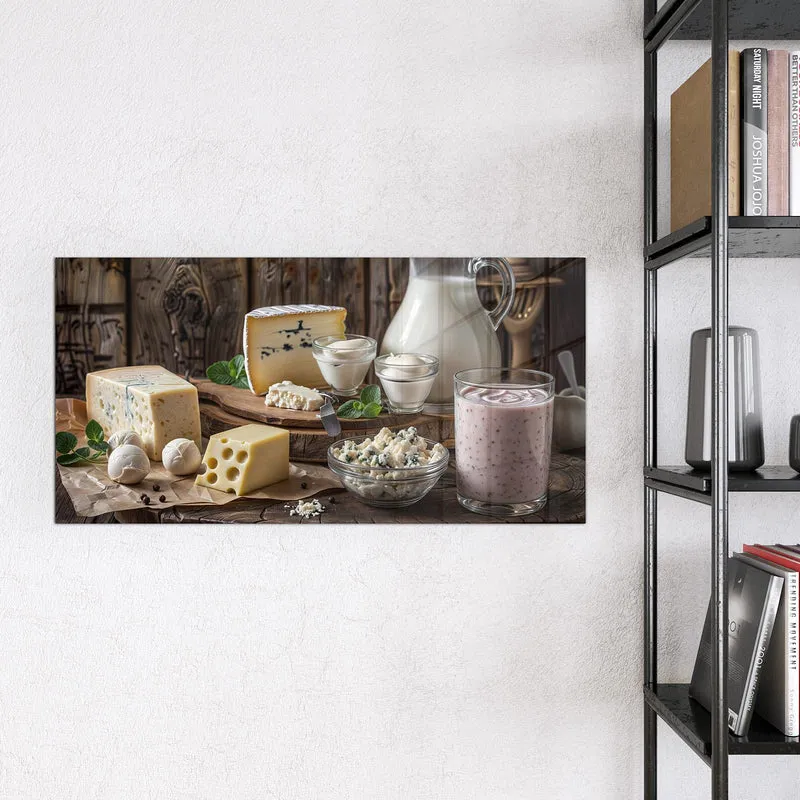 Magnettafel - Käseplatte mit Milch