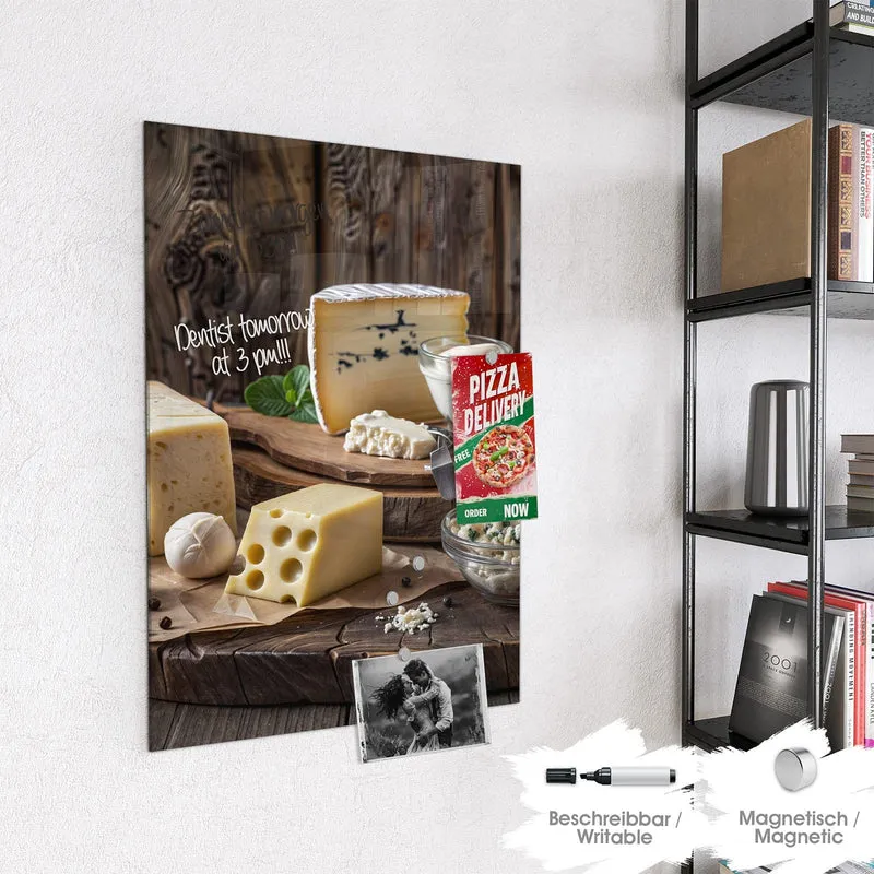 Magnettafel - Käseplatte mit Milch