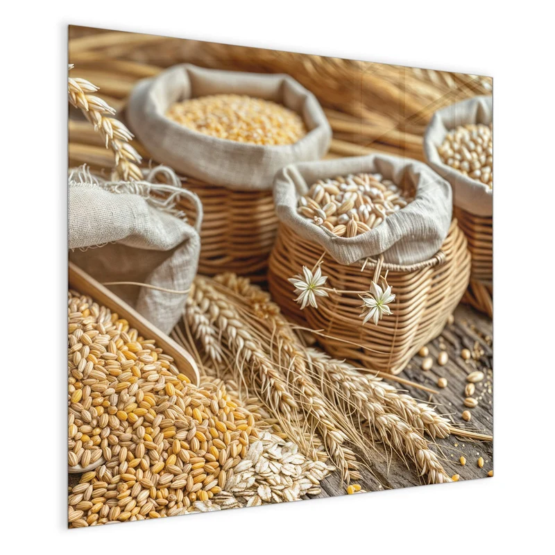 Magnettafel - Getreide in Körben