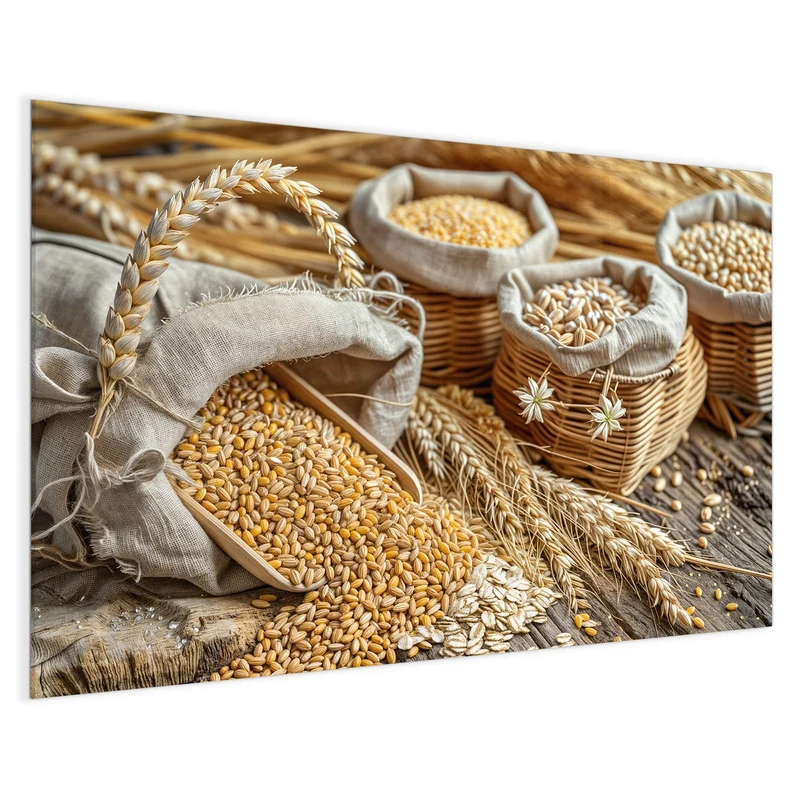 Magnettafel - Getreide in Körben